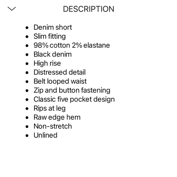 Estrella Denim Shorts Black - Picture 6 of 9